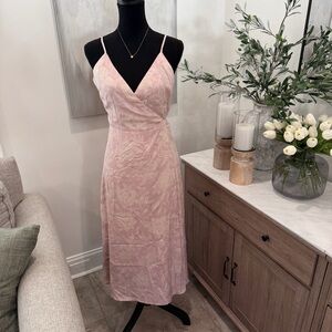 Madewell Crepe Cami Wrap Dress in Pindot Blooms